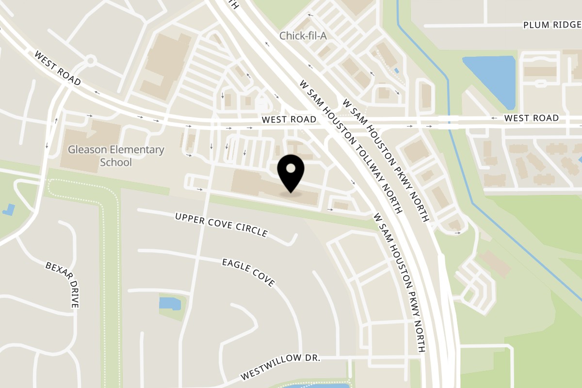 Map showing the location of Kono's Houston - Kono's Northshore on 9211 West Rd #131 in Houston